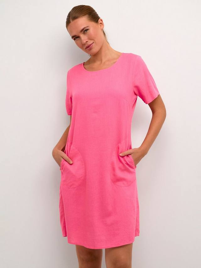 

Льняное платье millia KAFFE, цвет Hot Pink