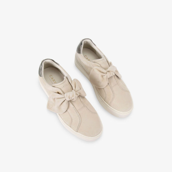 Туфли замшевые Carvela Chiara Bow, бежевый — фото 2