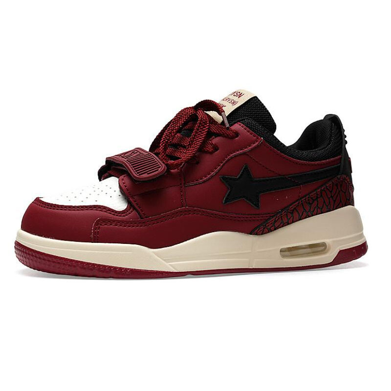 

Кроссовки STUR YSN Skateboarding Shoes Women's Low-top Black, цвет Burgundy