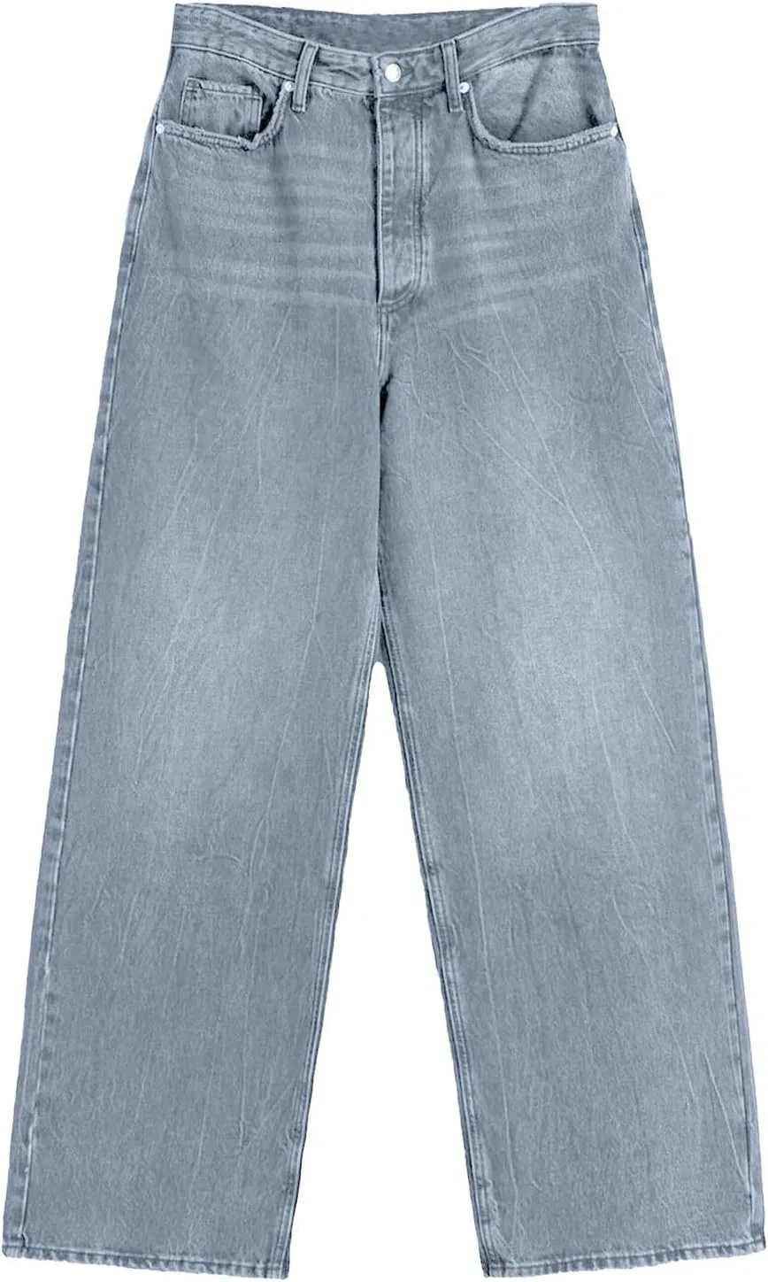 Джинсы широкие Womens Plus Size, Light Blue — фото 4