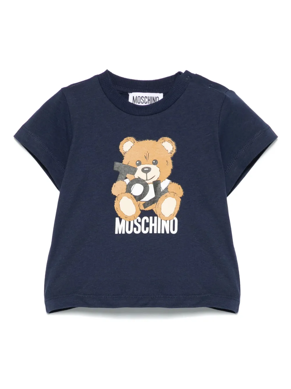 

Футболка с принтом Moschino Kids, синий