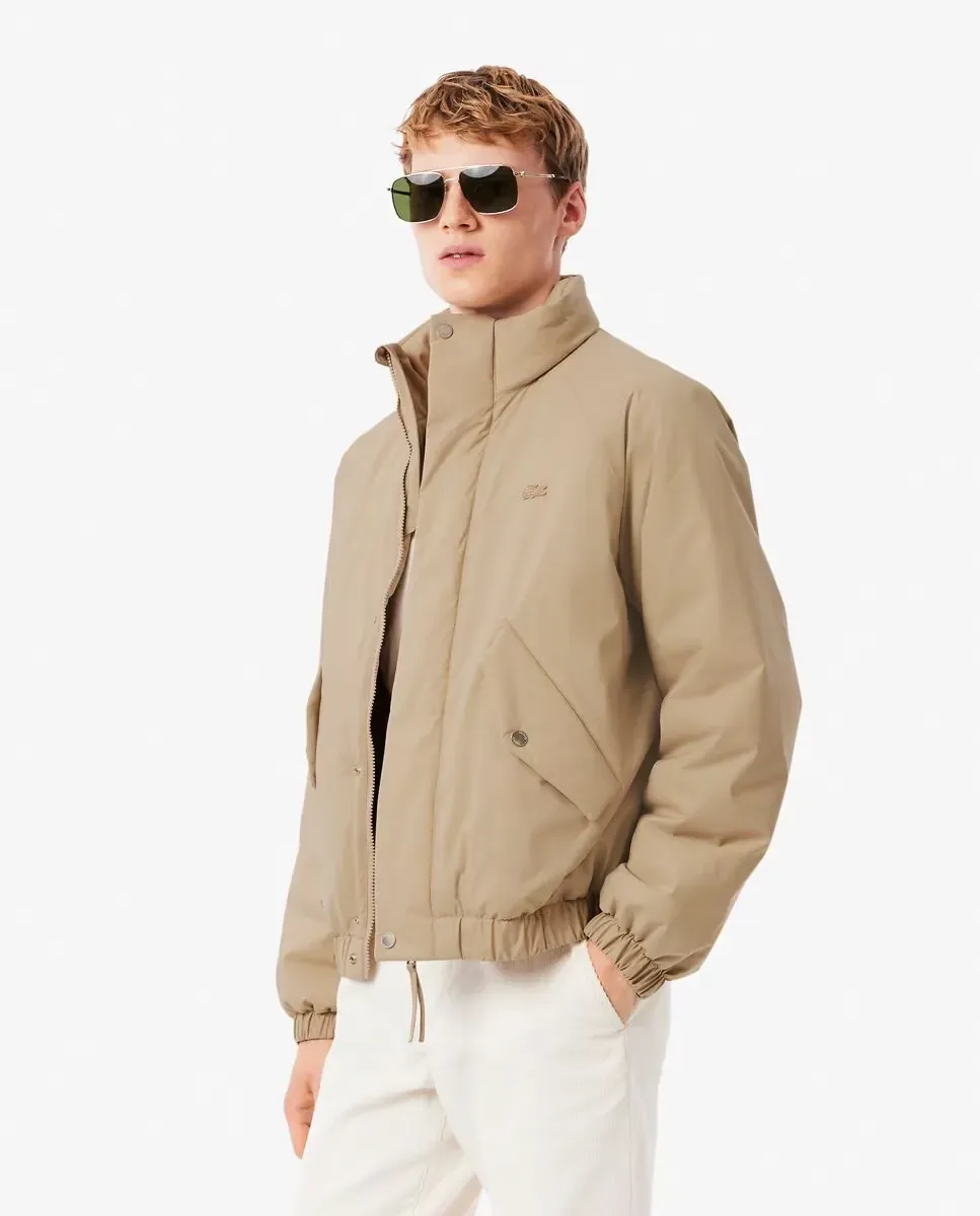 Мужская стеганая водоотталкивающая куртка Lacoste, бежевый