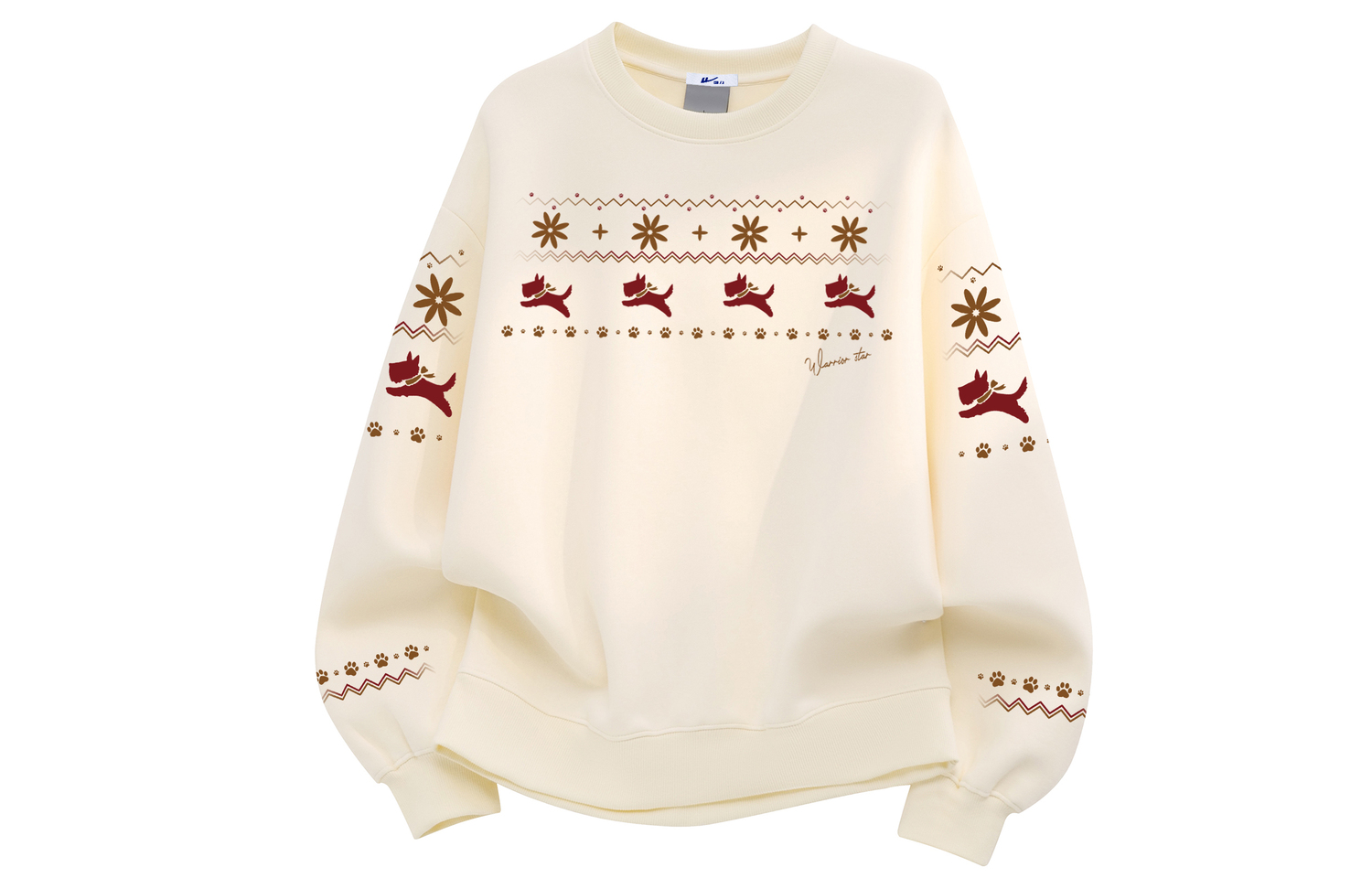 

Свитшот женский Crew Neck Moderate Heavyweight WARRIOR, оранжевый[fleece-lined]