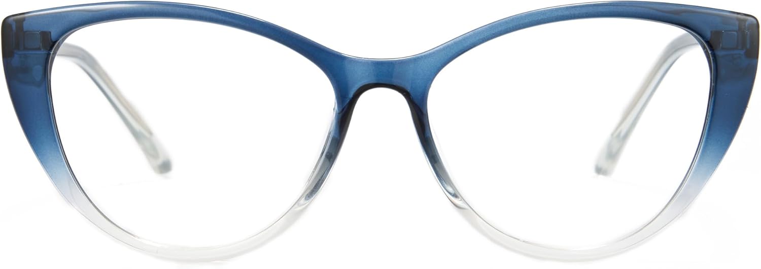 

Солнцезащитные очки Cyxus Cat Eye с магнитной застежкой, женские, поляризованные, блокируют синий свет и имеют защиту UV400, модель P1221, Frame: Gradient Blue+ Lens: Clear+black-grey