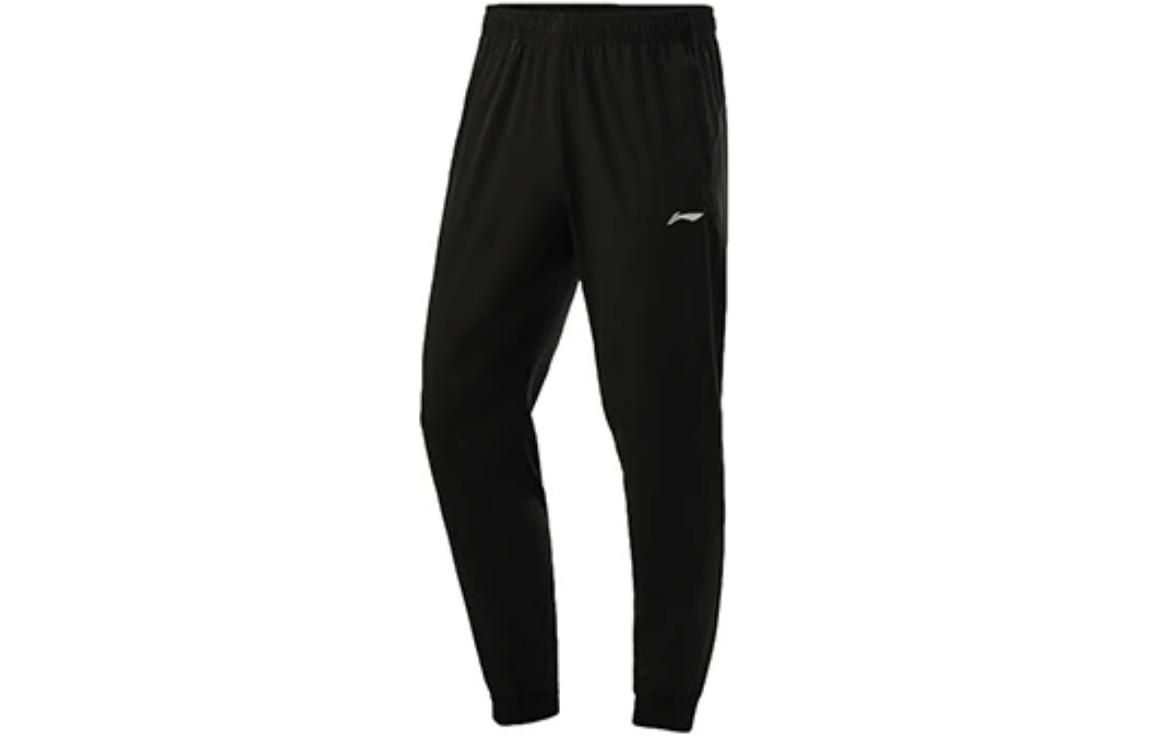 

LiNing Спортивные брюки из трикотажной ткани мужские, черные