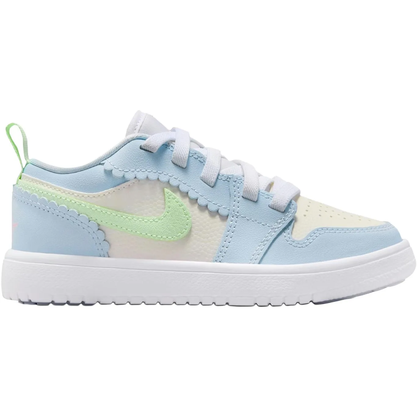Jordan Кроссовки баскетбольные Air 1 Low top для детей, сине-белые, возраст 3-7 лет — фото 3