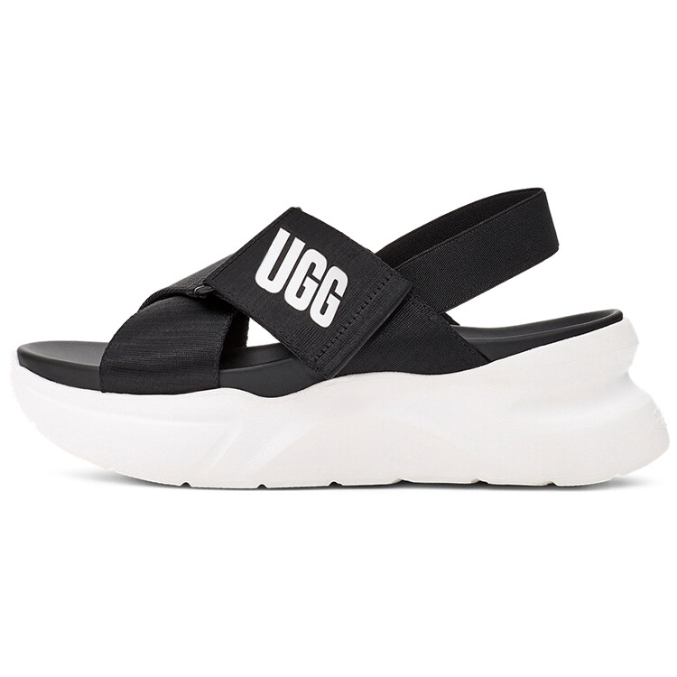 Пляжные сандалии женские черные/белые Ugg