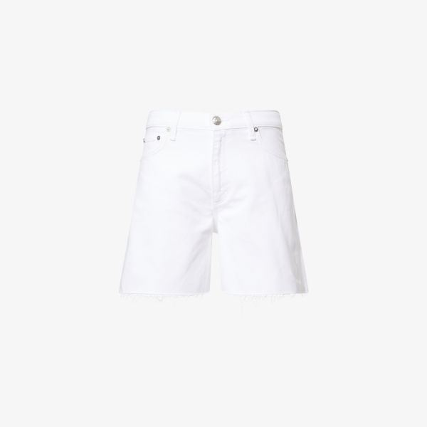 

Шорты джинсовые с высокой посадкой Kaia Rag & Bone, белый