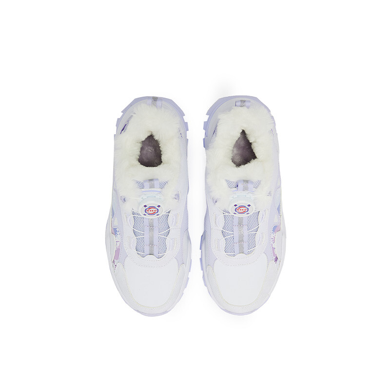 Кроссовки XTEP Kids Lifestyle Shoes GS Mid-top New White/snow Cyan, голубой — фото 3
