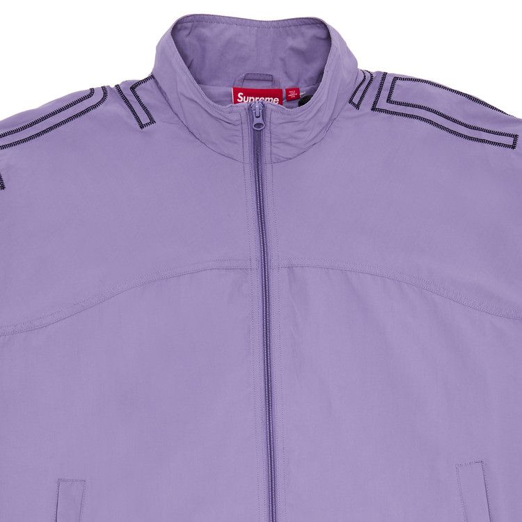 Спортивная куртка Supreme Spellout Embroidered Track Jacket, Dusty Purple — фото 3