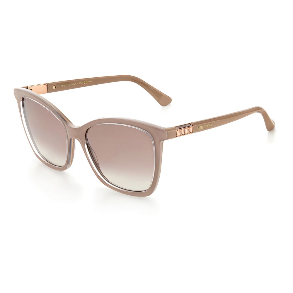 

Солнцезащитные очки из бежевого ацетата Jimmy Choo Eyewear
