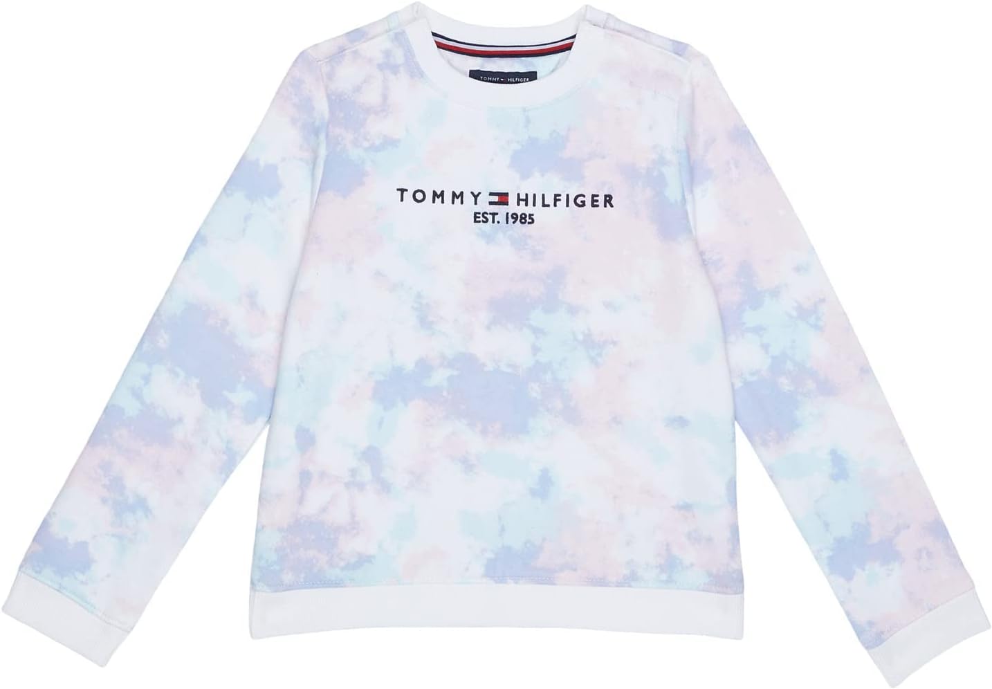 

Свитшот для девочек Tommy Hilfiger с фирменной застежкой-липучкой, Fresh White Multi