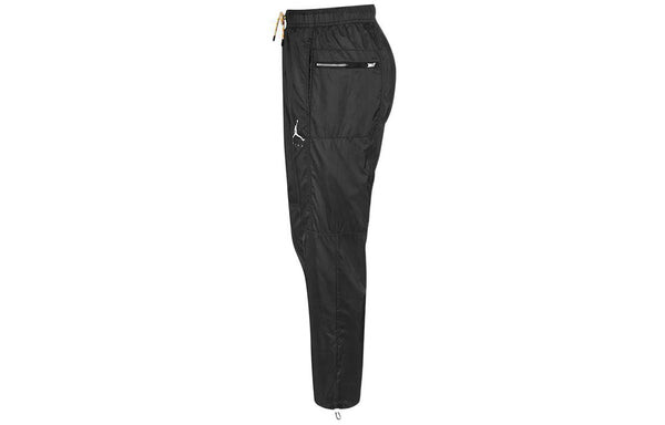 Спортивные штаны Men's Air Jordan Solid Color Logo Training Casual Bundle Feet Sports Pants/Trousers/Joggers Black, мультиколор — фото 3