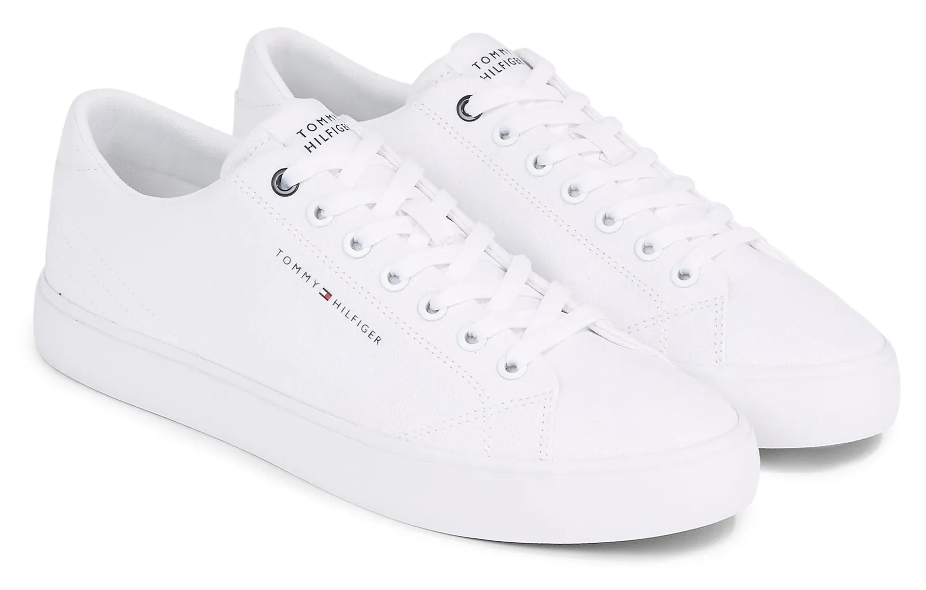 

Кроссовки Tommy Hilfiger "TH HI VULC LOW CANVAS", белый