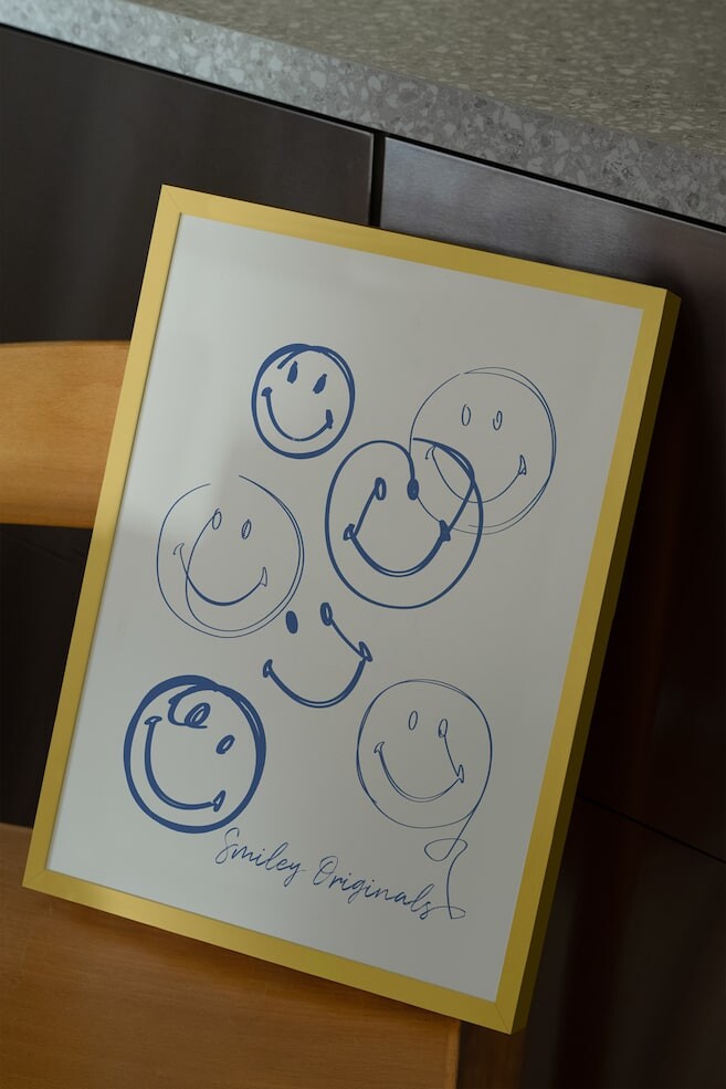 

Плакат со смайликами Postery, 50x70 см, синий