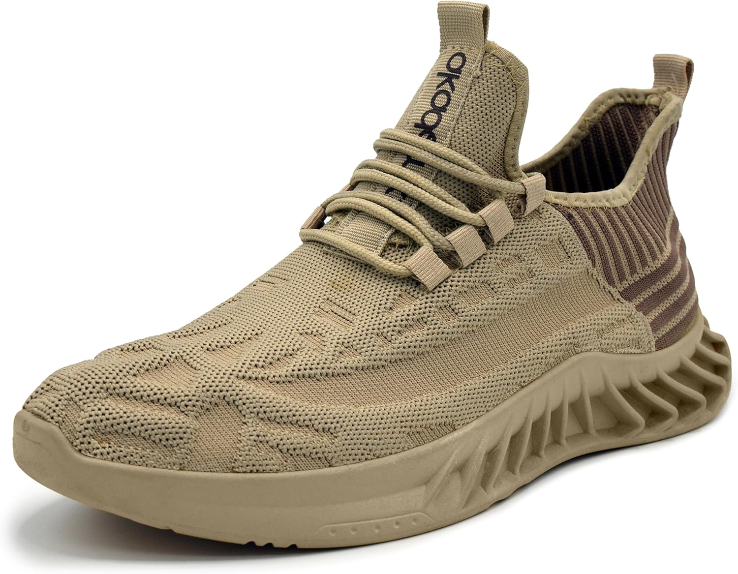 

Мужские трикотажные кроссовки-джоггеры AKADEMIKS, дышащие беговые кроссовки для спорта и повседневной носки, Tan