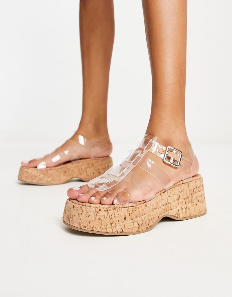

Прозрачные сандалии на платформе ASOS DESIGN Terra Fisherman