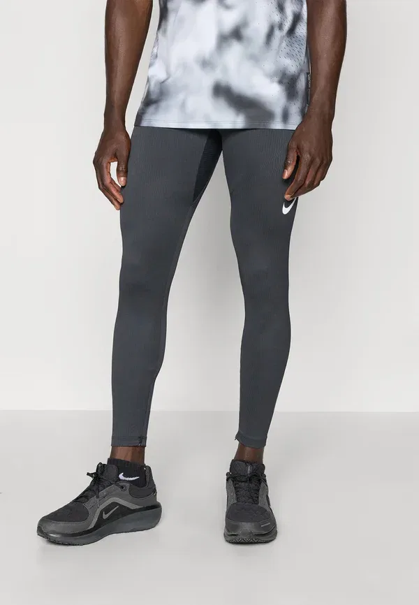 Трикотажные беговые леггинсы Aeroswift Nike Performance, черный/вершинный белый