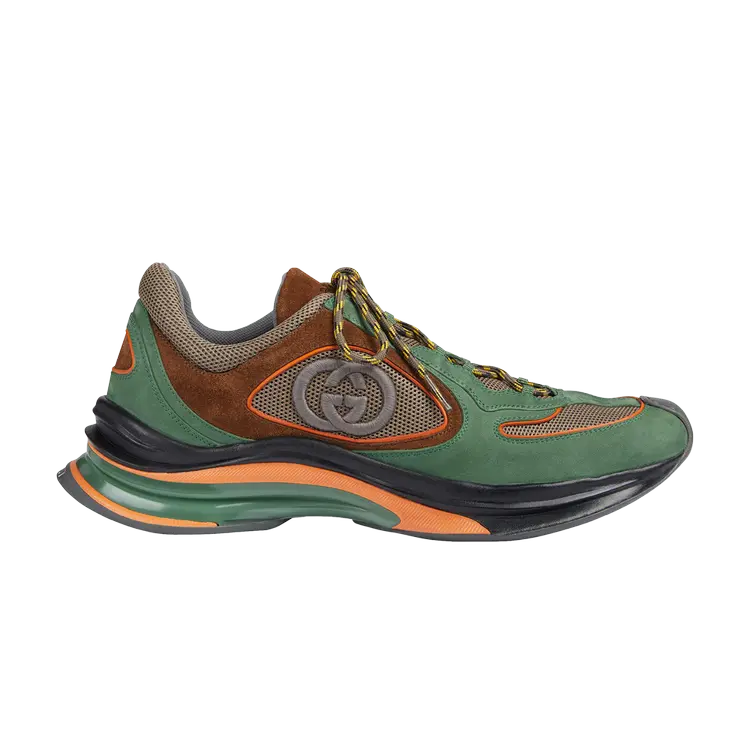 

Кроссовки Gucci Run Sneaker, цвет Green Brown, Зеленый, Кроссовки Gucci Run Sneaker, цвет Green Brown