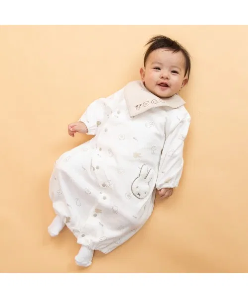 Комбинезон 2WAY с нагрудником Miffy, бежевый