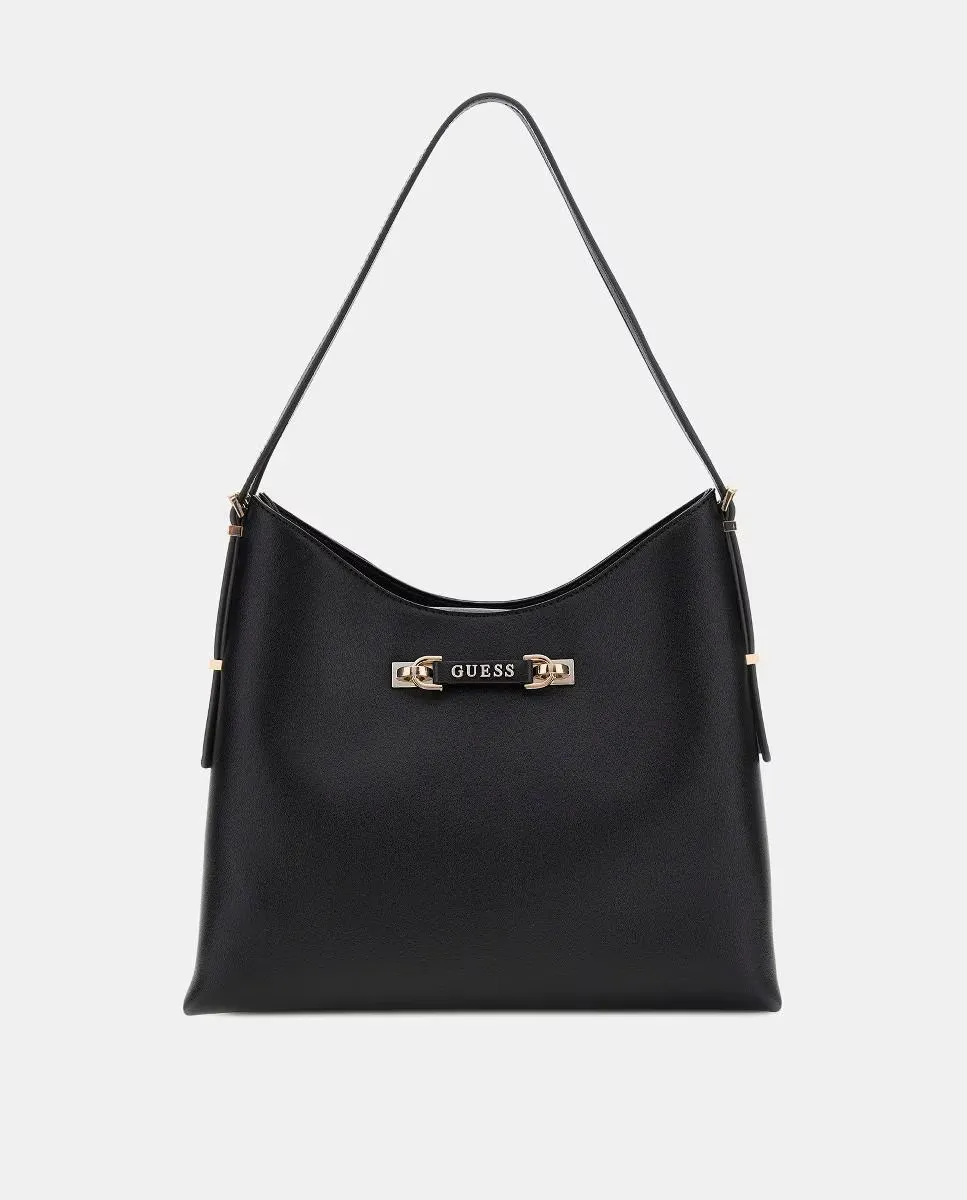 

Сумка через плечо с двумя отделениями на магнитной застежке Guess, черный