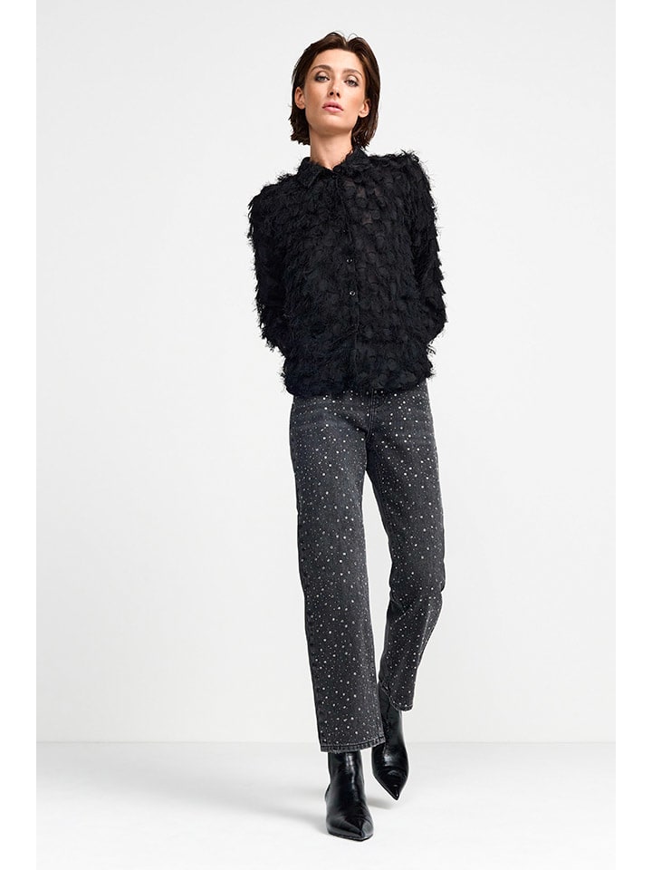 

Джинсы зауженного кроя черного цвета Rich&Royal