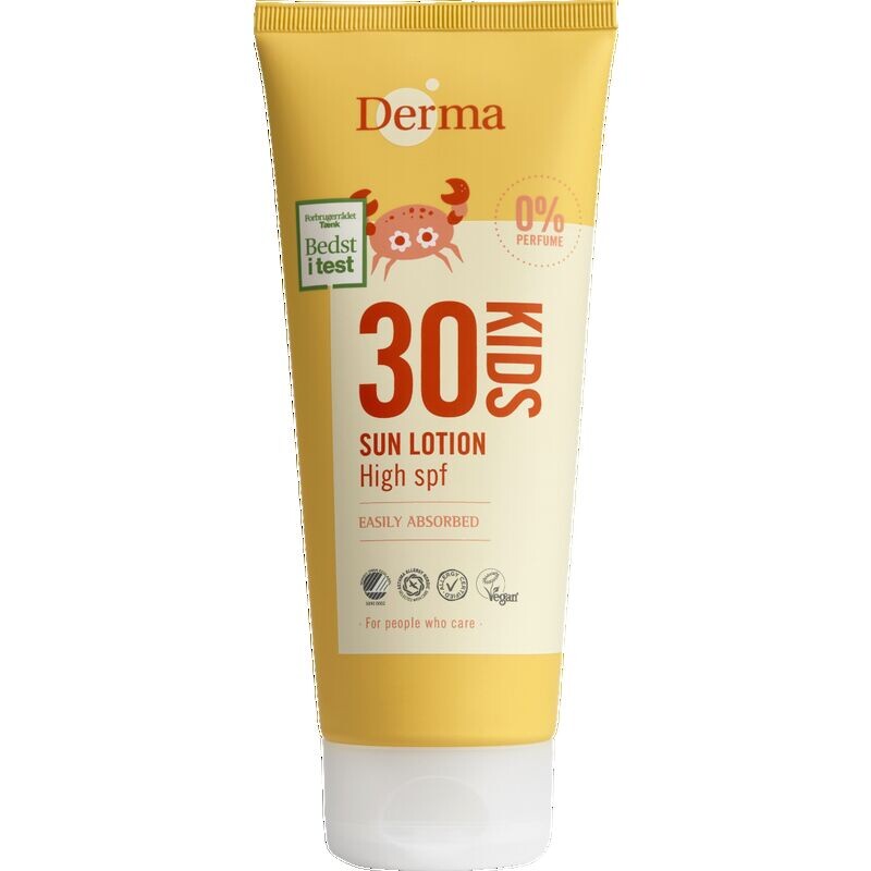 

ДЕТСКИЙ солнцезащитный лосьон SPF 30 Derma, 200 ml