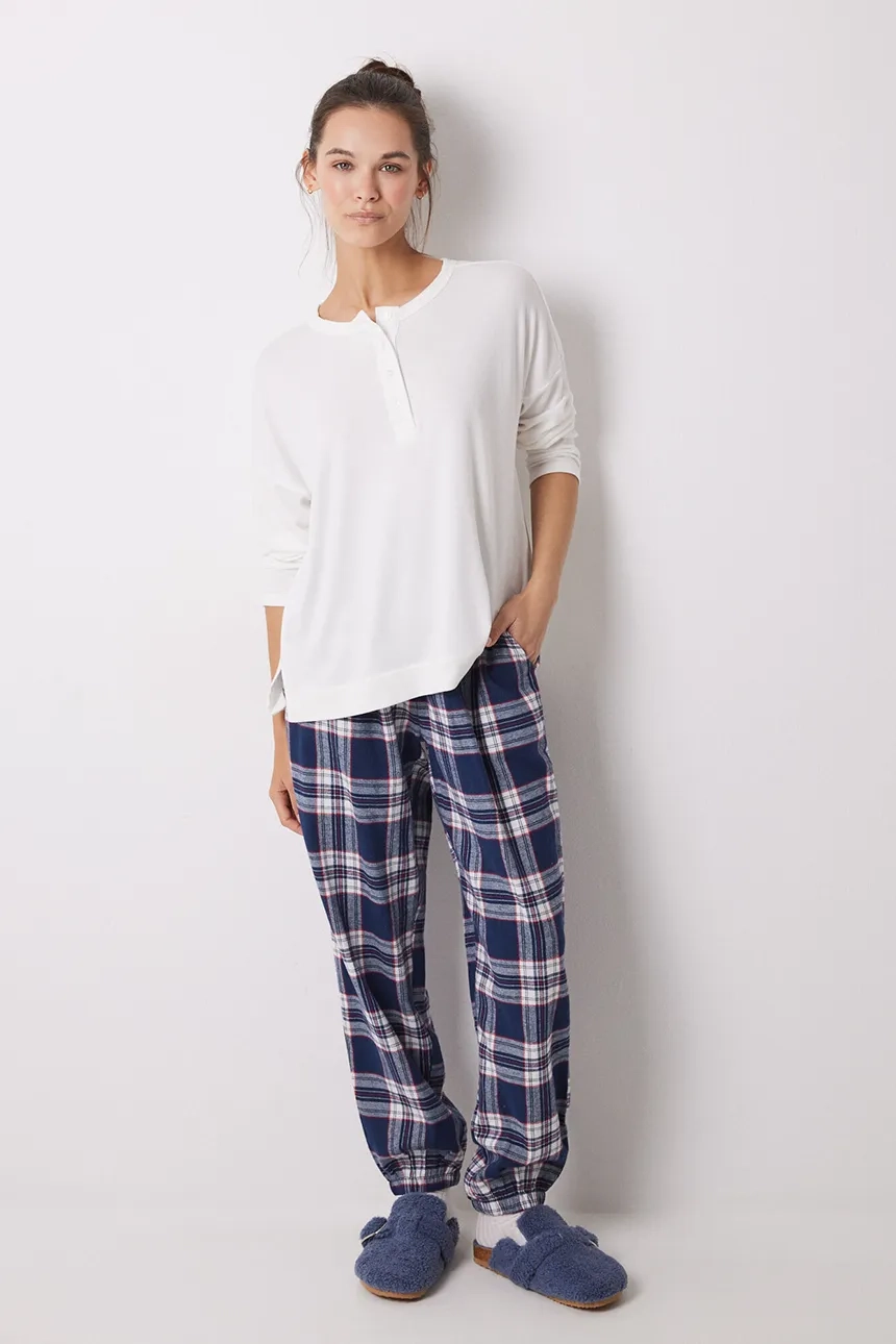 

MIX AND MATCH шерстяные ночные брюки PERFECT MATCH women'secret, синий