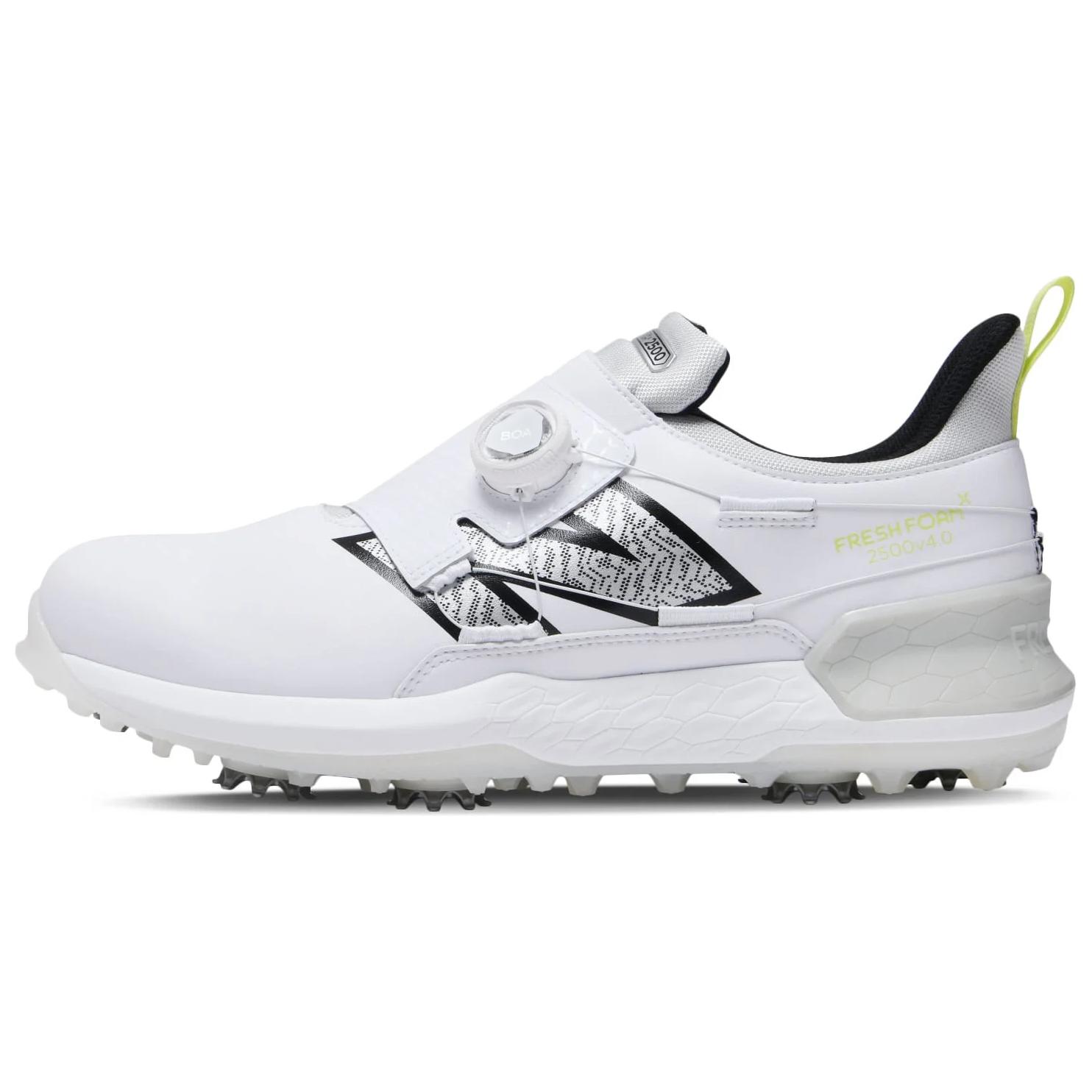 

New Balance Низкие гольф-туфли NB Fresh Foam Series с амортизацией и износостойкостью, унисекс, белый и черный