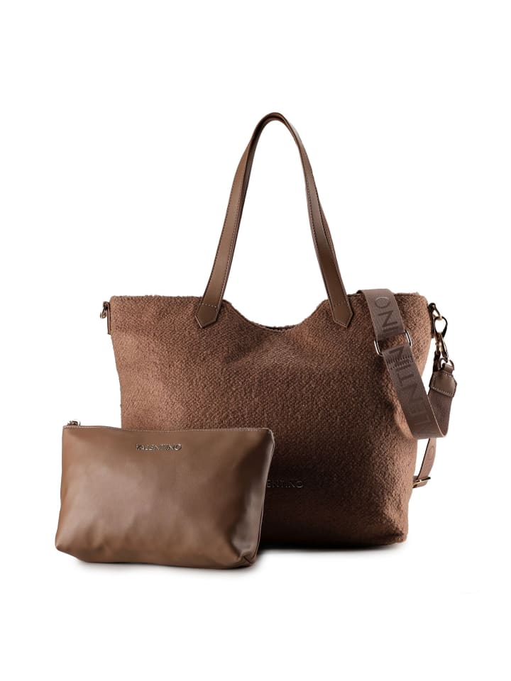 

Сумка-шоппер Courmayeur 34 см цвета каммелло Valentino