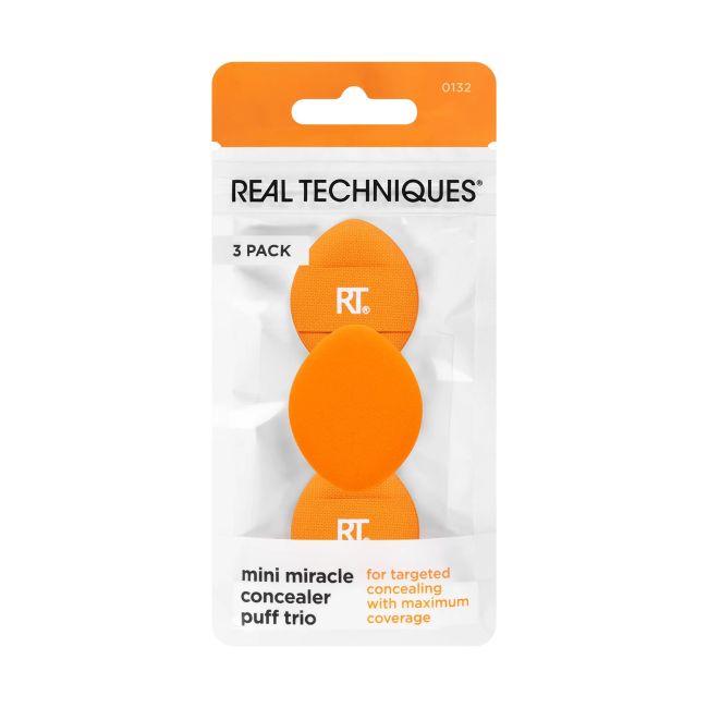 

Мини-Спонжи для макияжа Mini Miracle Consilver Puff Trio (3 шт.) Real Techniques
