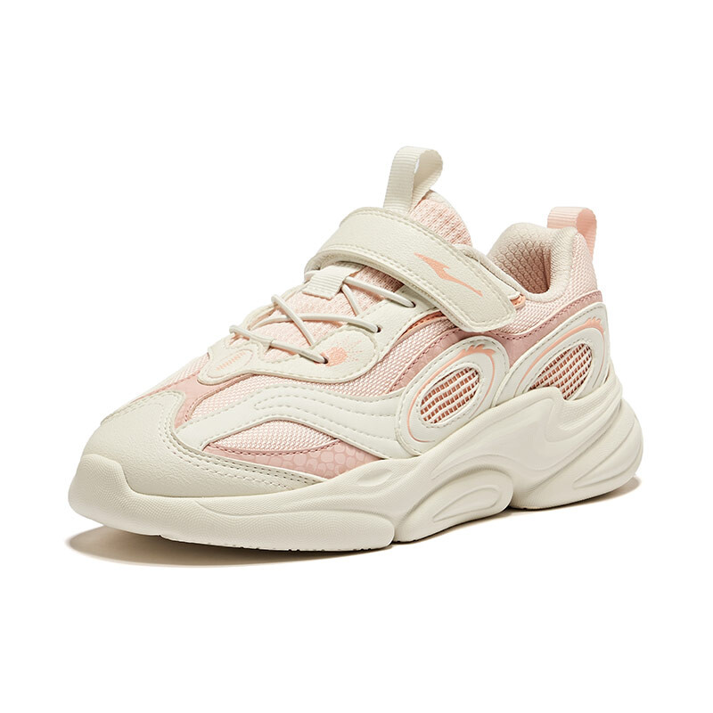 Кроссовки для бега для детей. Начальная школа Erke Kids, цвет Pale pink orange/unbleached primary color — фото 4