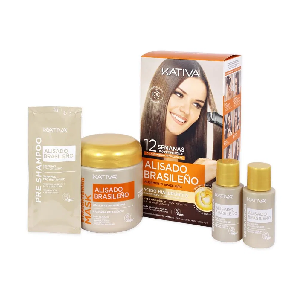 Набор для кератинового выпрямления волос Kativa Brazilian Straightening Kativa — фото 4