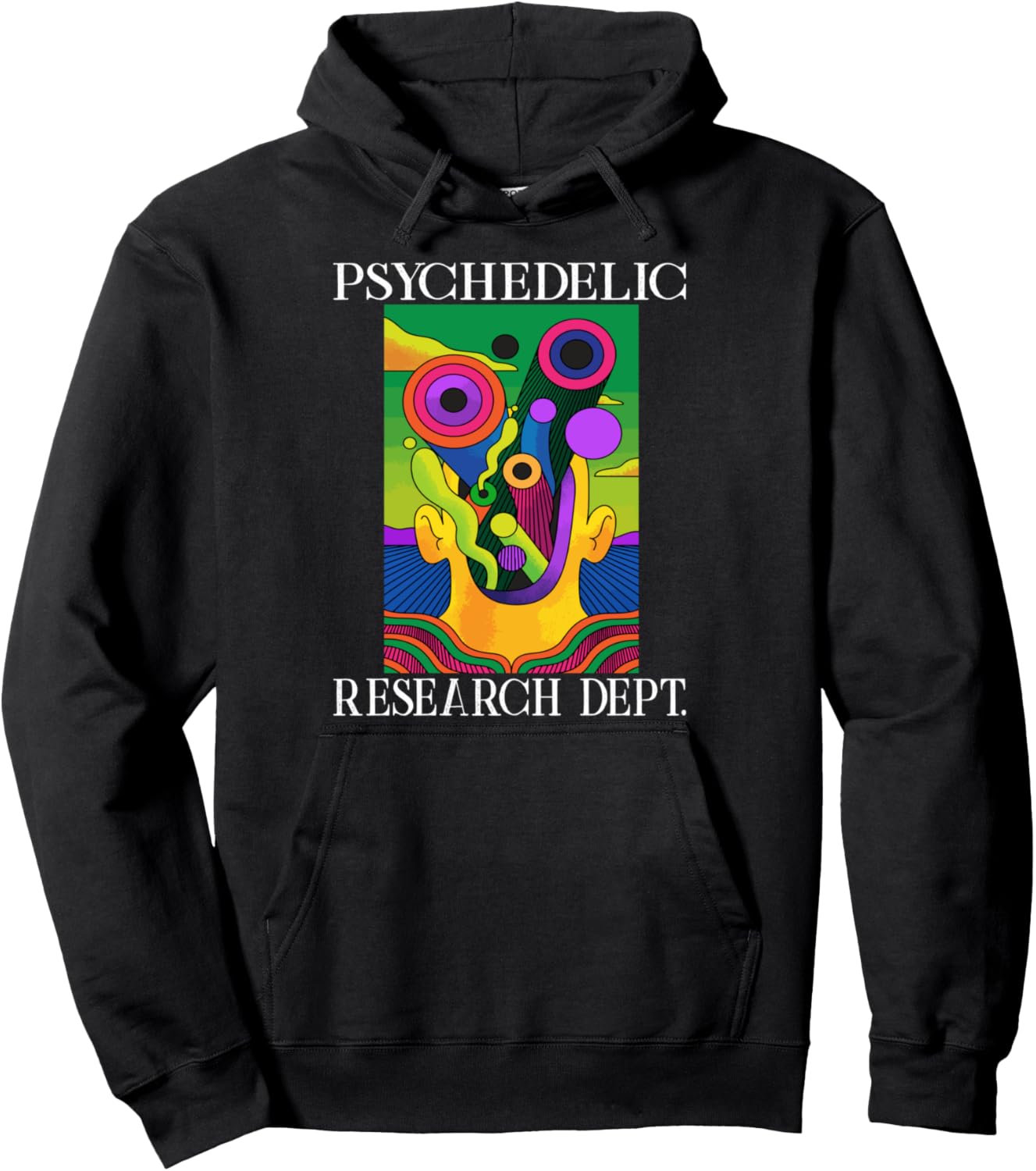 

Забавная толстовка отдела исследований психоделиков Psychedelic Humor Quote - Dressedforduty, черный