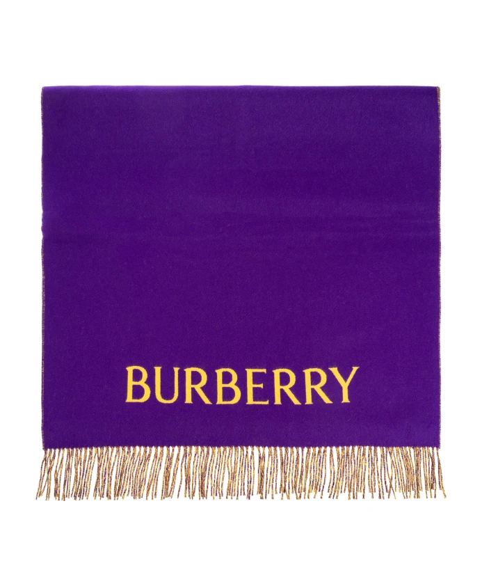 

Кашемировый шарф Burberry, фиолетовый