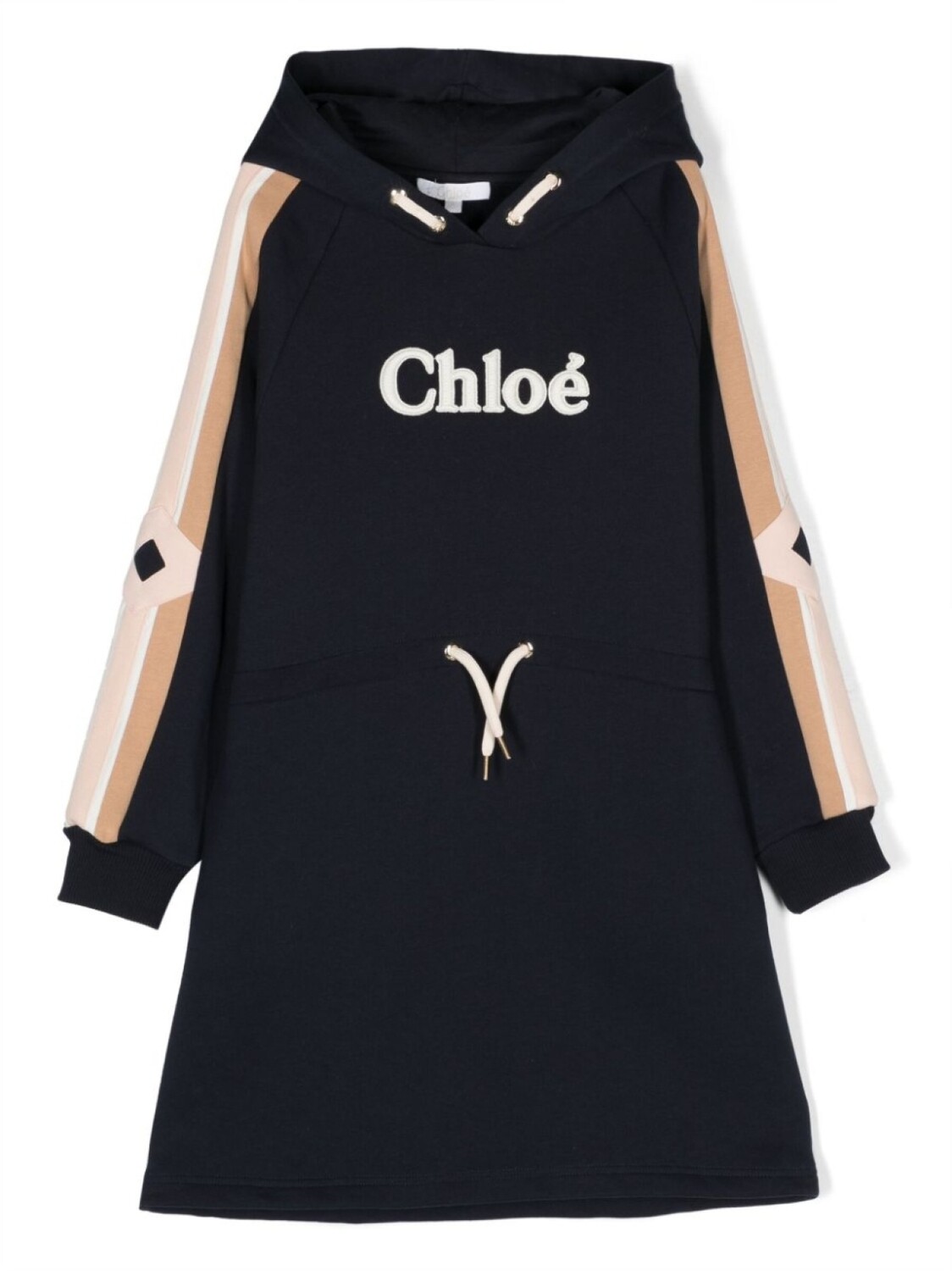 

Chloé Kids платье с логотипом, синий