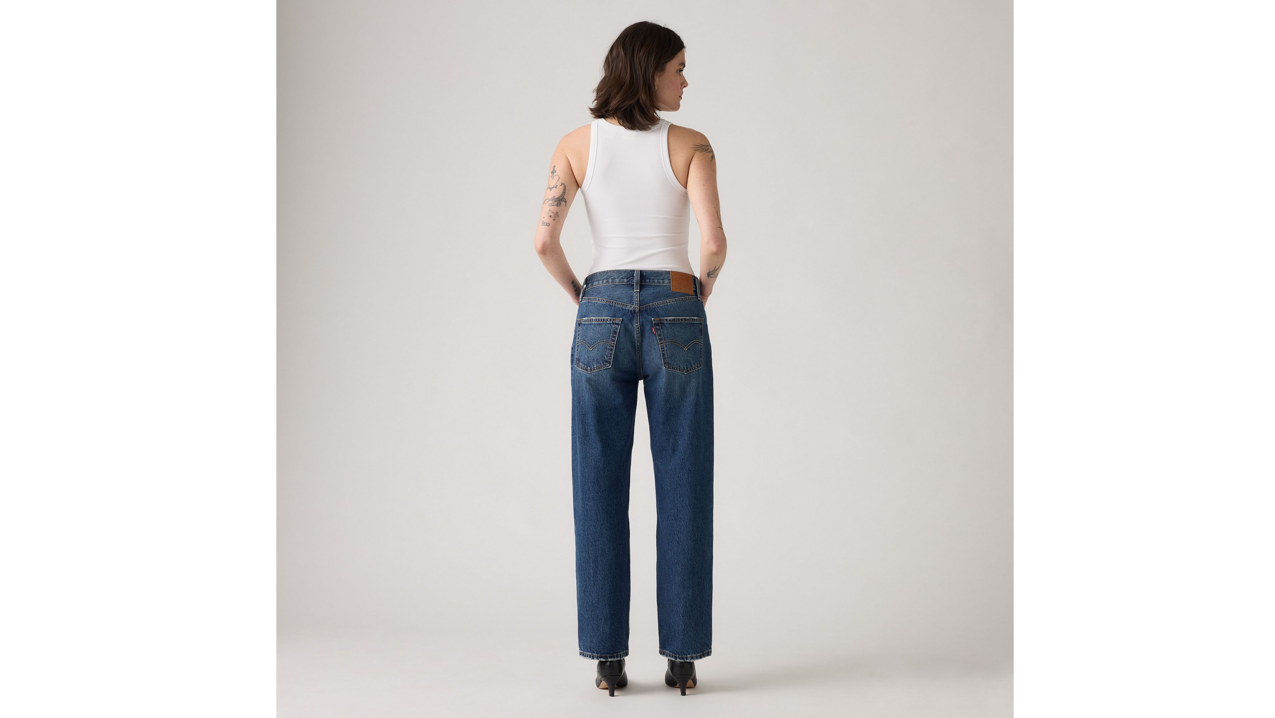 Женские джинсы 501 90-х годов длиной до щиколотки Levi's, Pickup Sticks - Dark Wash — фото 3