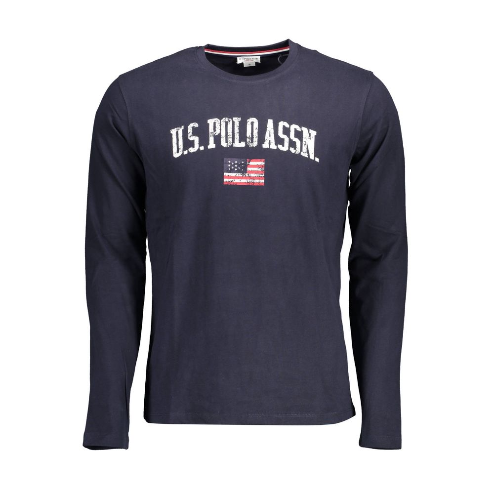

Синяя хлопковая мужская футболка U.S. Polo Assn.