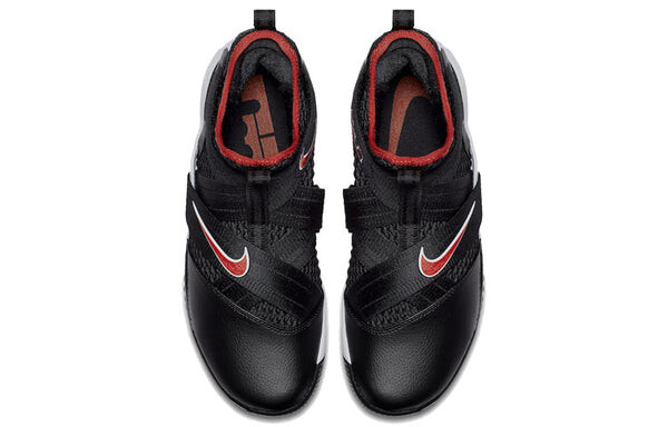 Кроссовки Nike LeBron Soldier 12 'Black Red', черный — фото 4