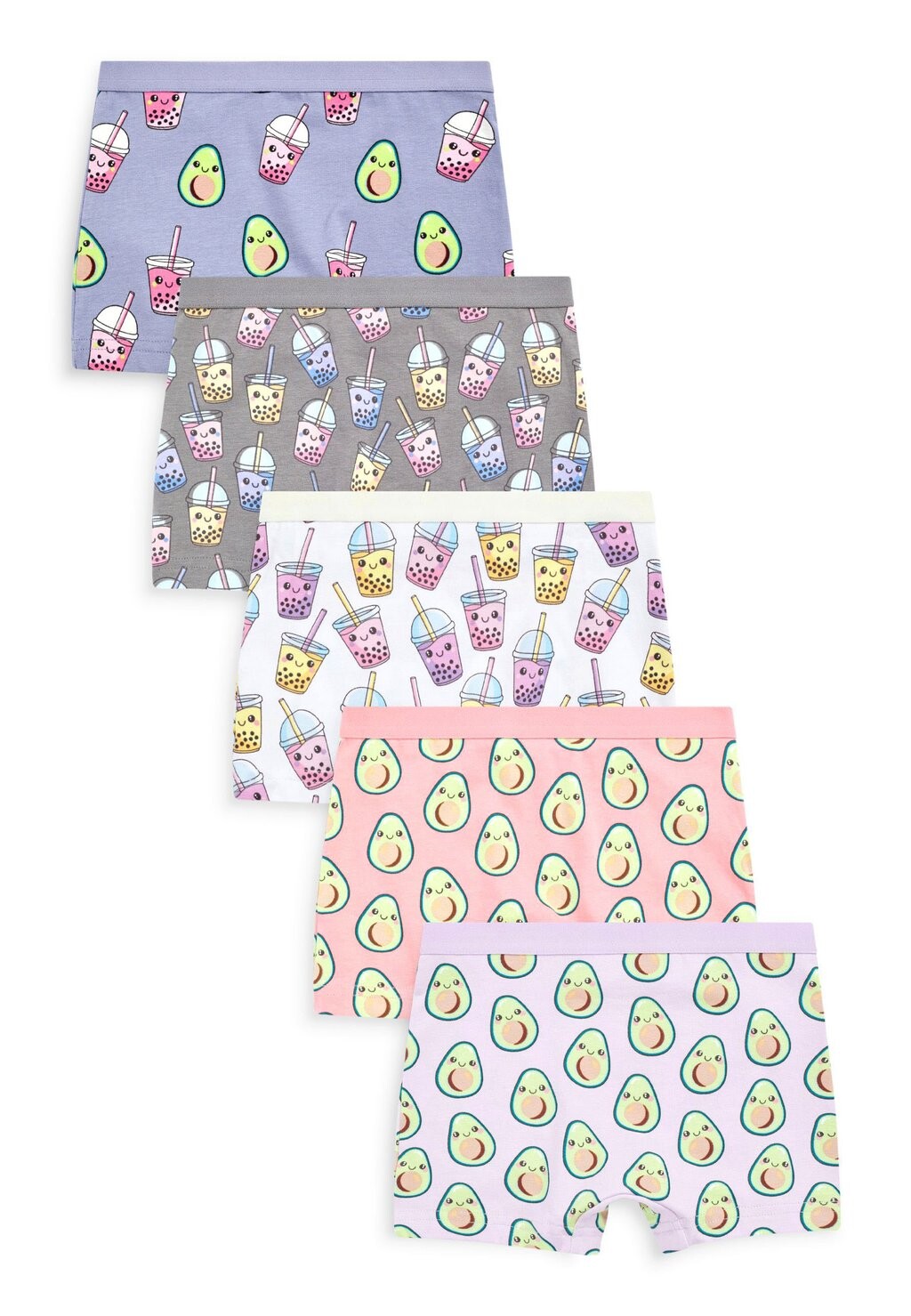 

Трусики 5 PACK Next, цвет pink grey avocado bubble tea