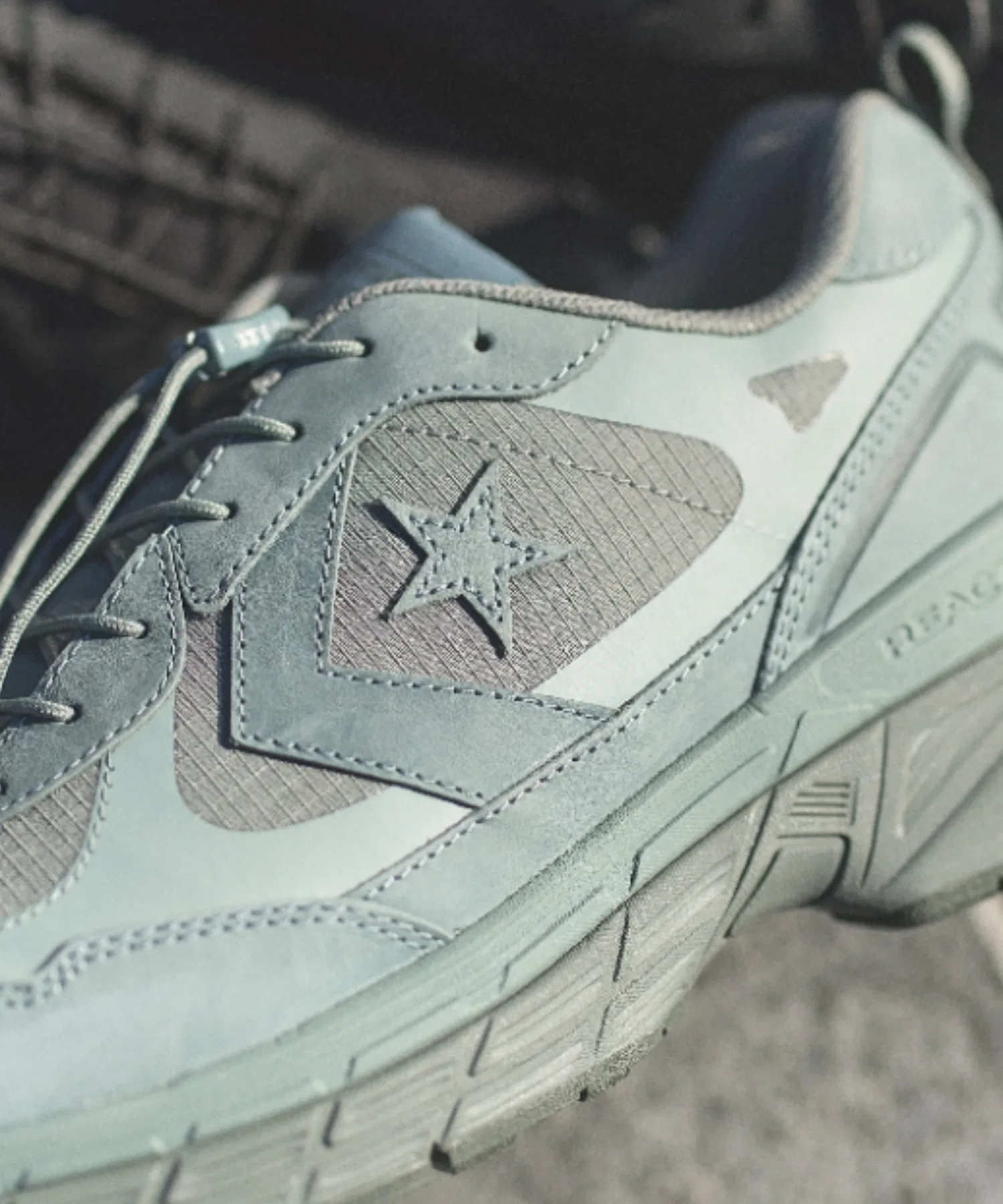 Мужские кроссовки Converse STARFIRESC из полиэстера и нубука зелёные — фото 4
