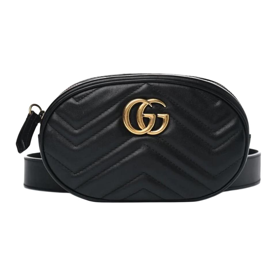 

GUCCI Сумка-слинг через плечо GG Marmont из стеганой кожи, женская, черная