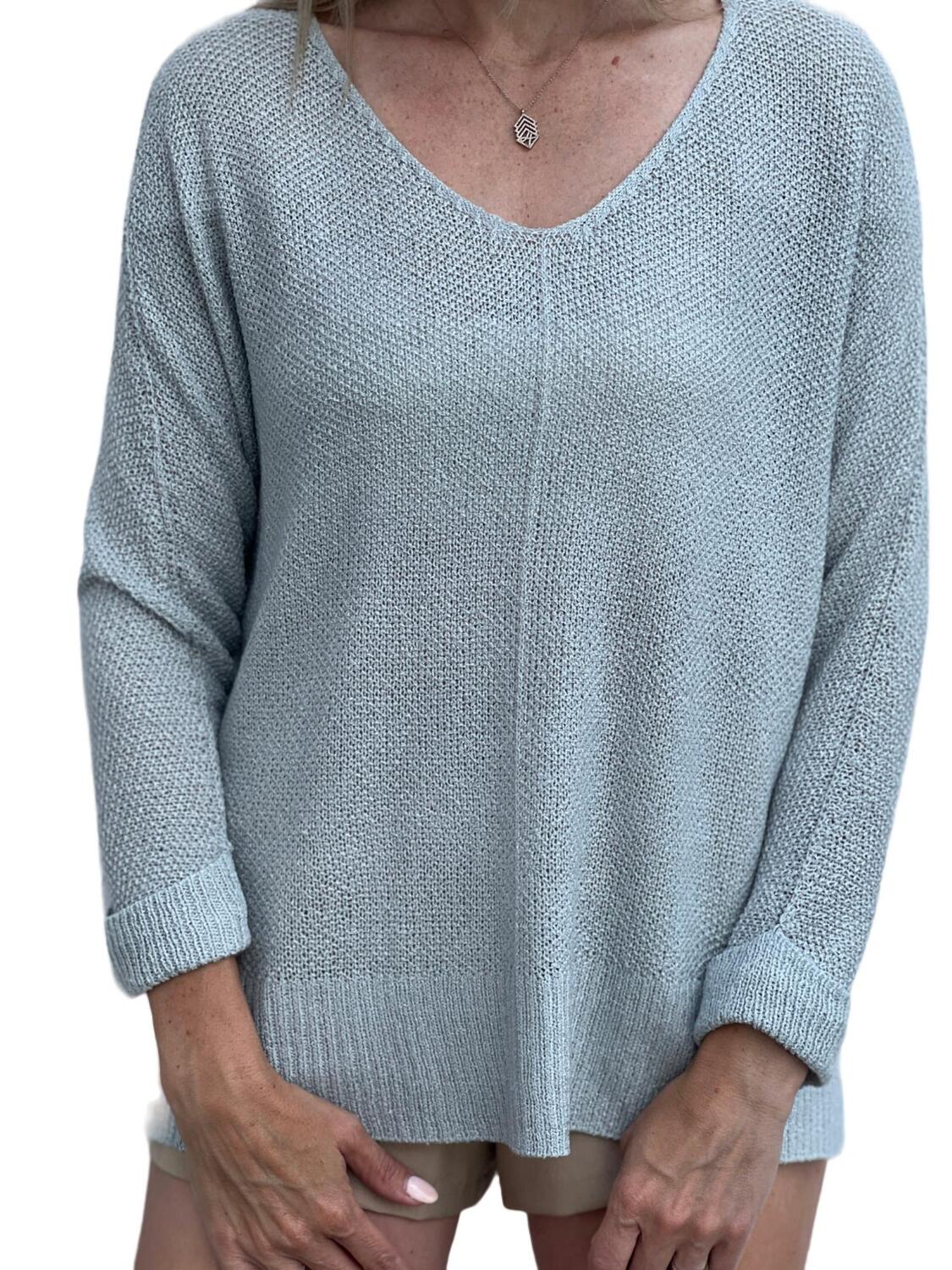 

Струящийся свитер с V-образным вырезом в виде водопада Be cool, waterfall