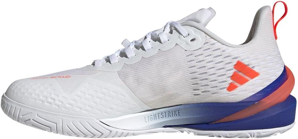 Мужские теннисные кроссовки Adidas Adizero Cybersonic, белый/черный/красный — фото 4
