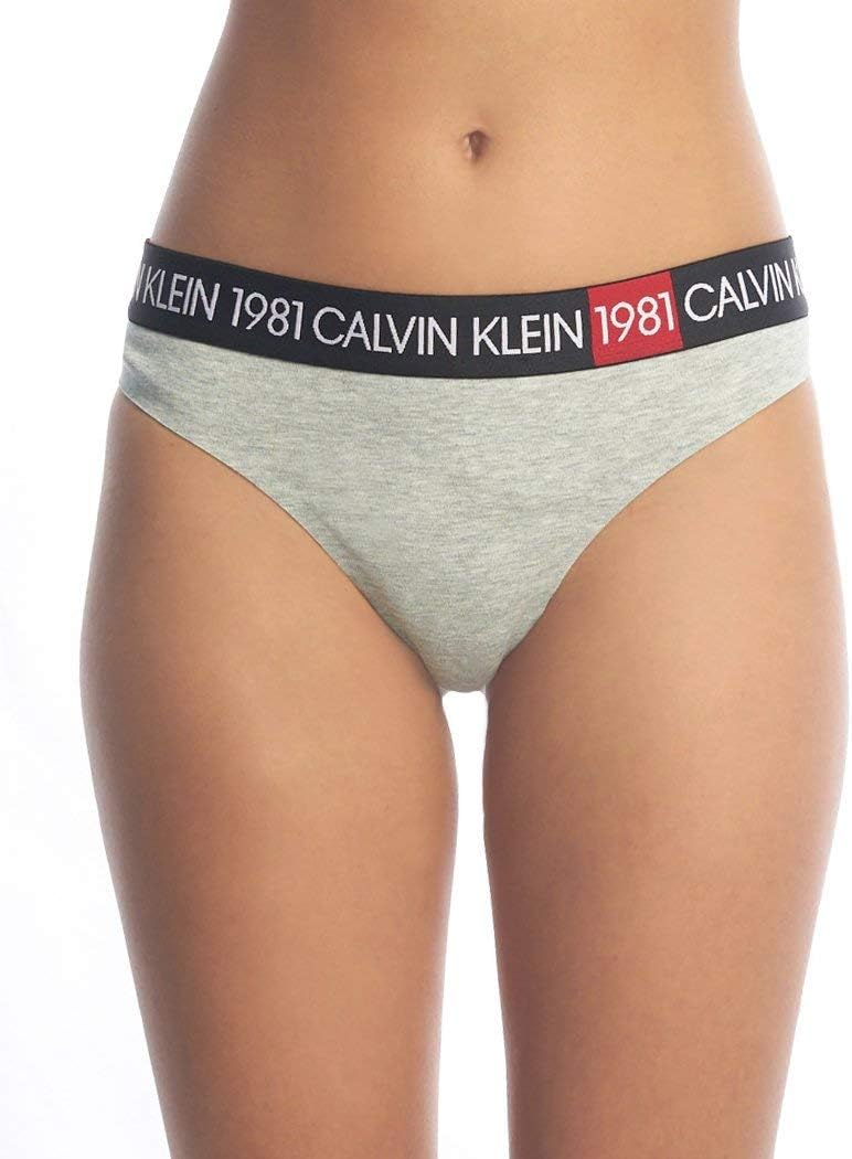 

Женские стринги Calvin Klein 1981 года, яркие, хлопковые, 1 упаковка, Grey Heather