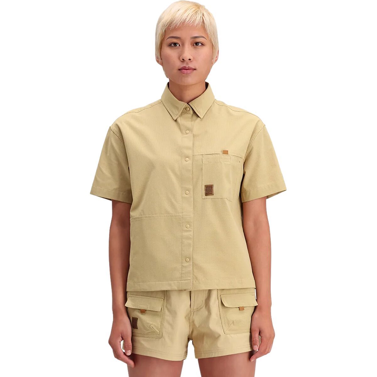 

Ретро речная рубашка с коротким рукавом Topo Designs, цвет sahara