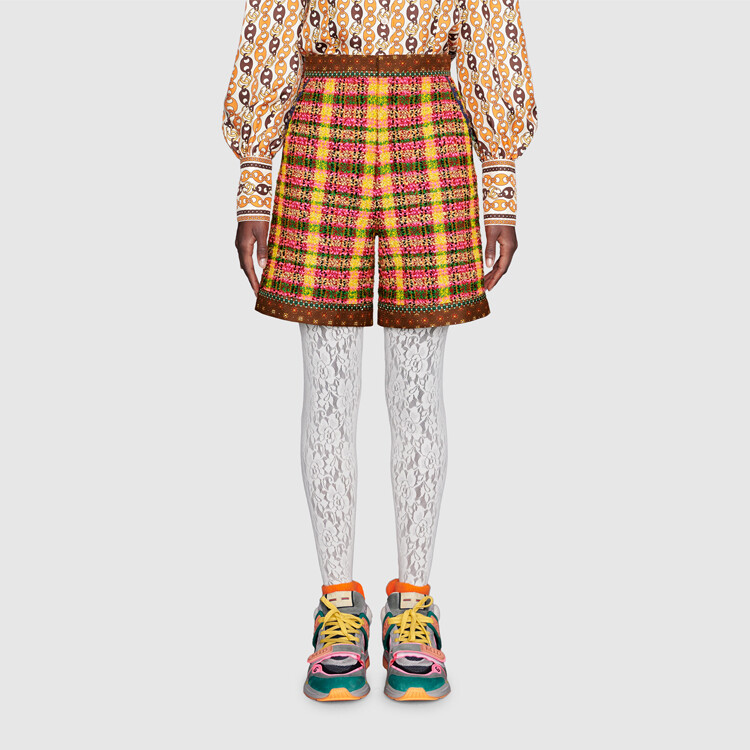 Шорты женские Gucci, оригинальные, многоцветный — фото 4