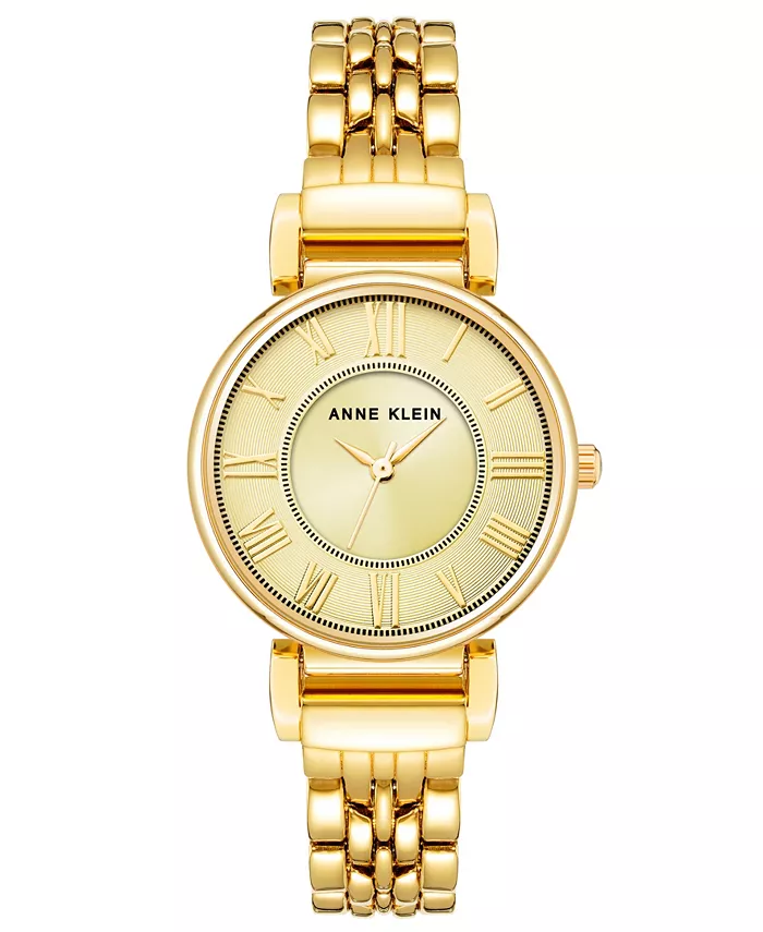 

Женские часы Quartz с браслетом из золотистого сплава, 30 мм Anne Klein