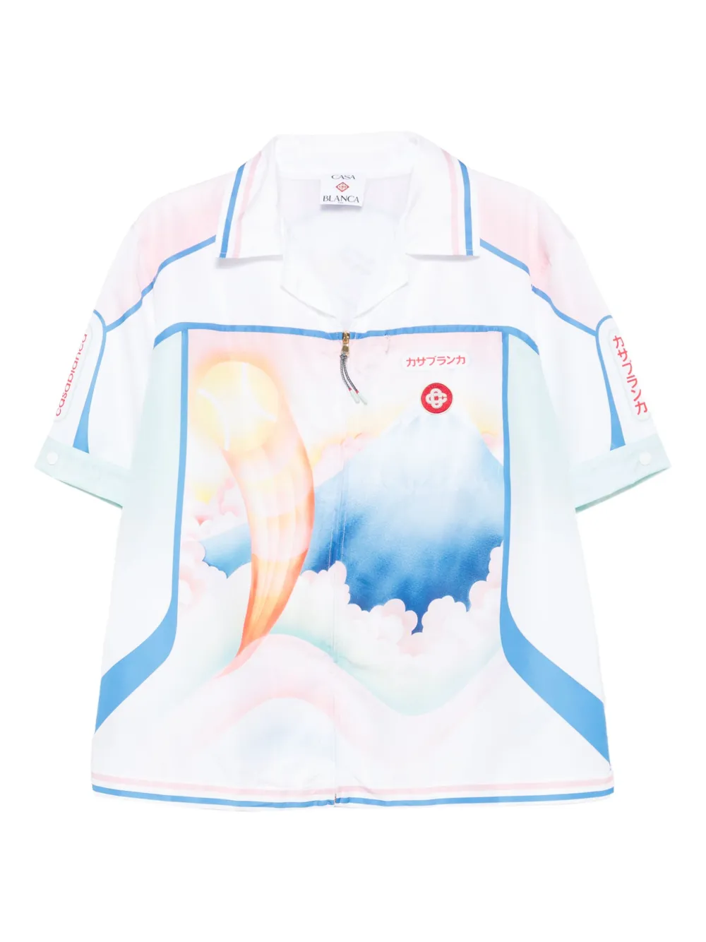 

Рубашка с графическим принтом Casablanca, белый