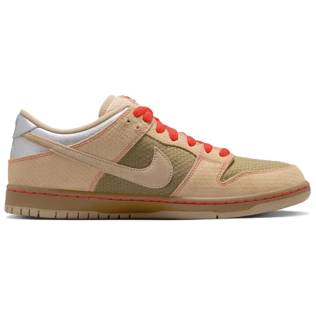 Кеды для скейтбординга Nike Dunk SB Low бежево-коричневые — фото 3